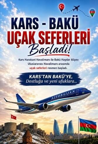 KARS DİREKT UÇUŞLU BAKÜ TURU
